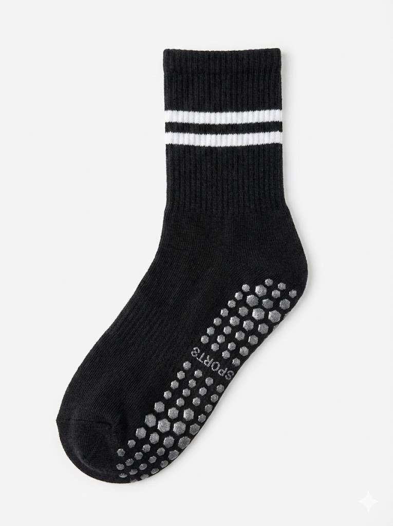 Calceta Negra Antideslizante